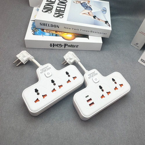 源头工厂多功能英欧美标转换器usb+type-c快充电座