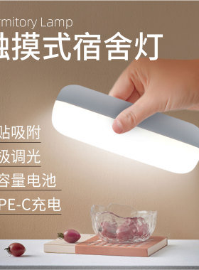 LED小夜灯充电池款式磁铁吸附宿舍床头看书阅读寝室手提便携台灯