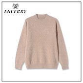 M502 100羊毛纯色休闲圆领拉毛感毛衣 晨曦专属 EQ男装