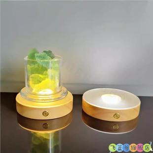 鸡尾酒底座灯2025款酒吧发光杯垫 杯透明底座发光灯灯光杯底调酒