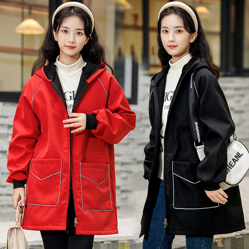 罩衣防水秋冬护衣外套工作服