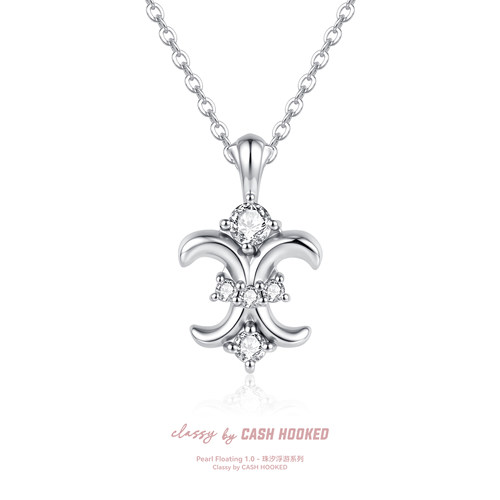 ClassybyCH 银饰 珠汐浮游系列 铃兰·LysClair 十字架吊坠