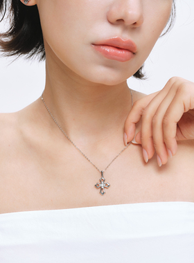 ClassybyCH 银饰 珠汐浮游系列 光颂·LumiHymn 十字架吊坠