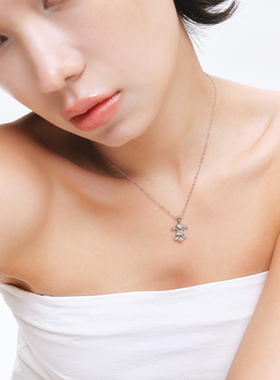 ClassybyCH 银饰 珠汐浮游系列 铃兰·LysClair 十字架吊坠