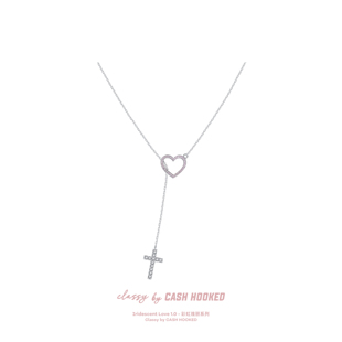 ClassybyCH 银饰 彩虹瑰丽系列 独占心扉爱心项链 轻奢生日送礼