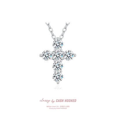 ClassybyCH 银饰 白色恋人系列 冰石璀璨吊坠 轻奢生日送礼