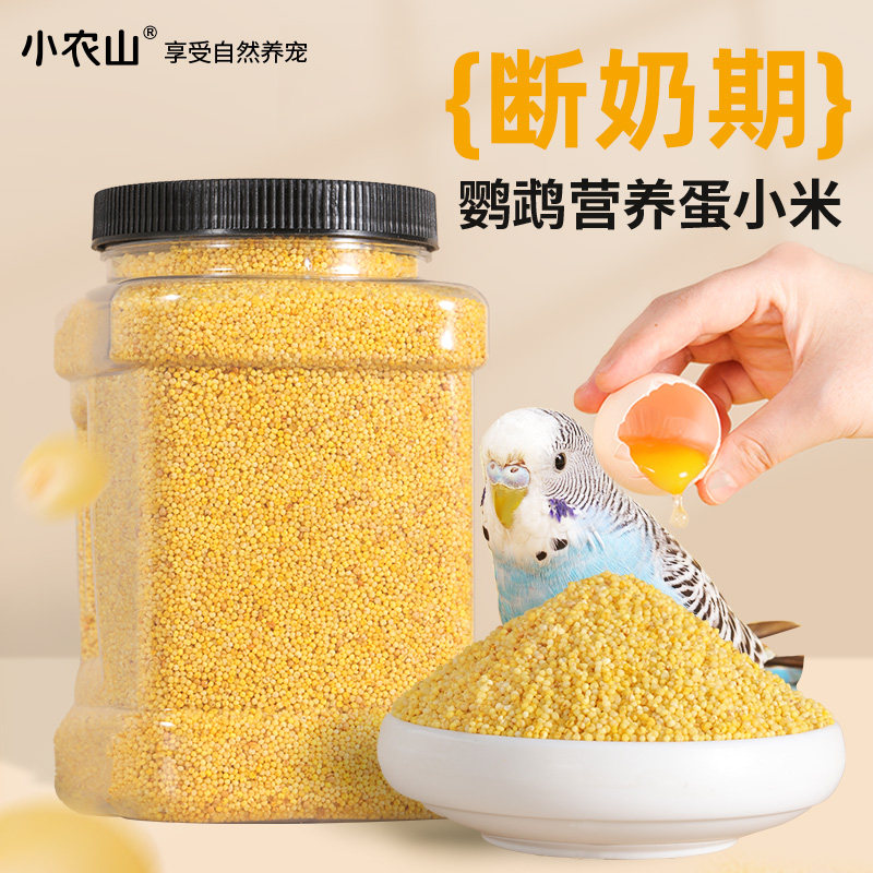 鹦鹉蛋小米鸟粮饲料虎皮牡丹玄凤珍珠专用繁殖幼鸟断奶期营养补充