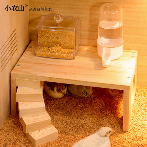 芦丁鸡实木楼梯平台造景用品