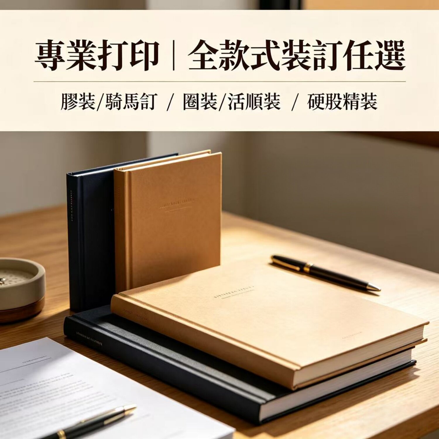 數碼打印服務畫冊宣傳單海報製作彩色黑白A4A3列印書刊裝訂膠裝图片