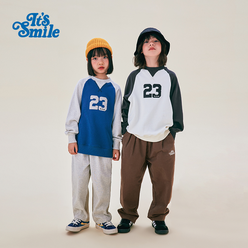 It'sSmile秋季日系插肩袖卫衣