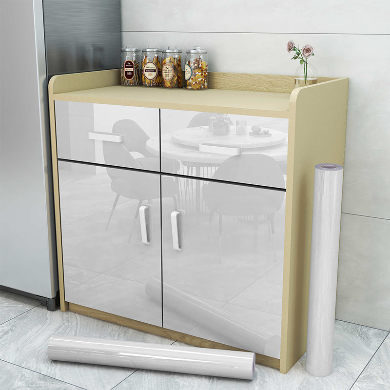 柜子贴纸橱柜防油防潮厨房柜门改色家具贴膜防水自粘烤漆贴纸翻新