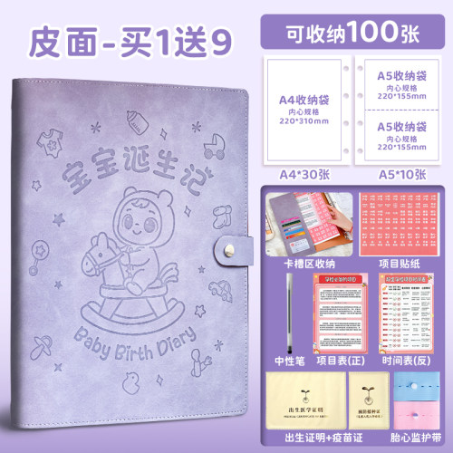 三年二班孕检收纳册A4