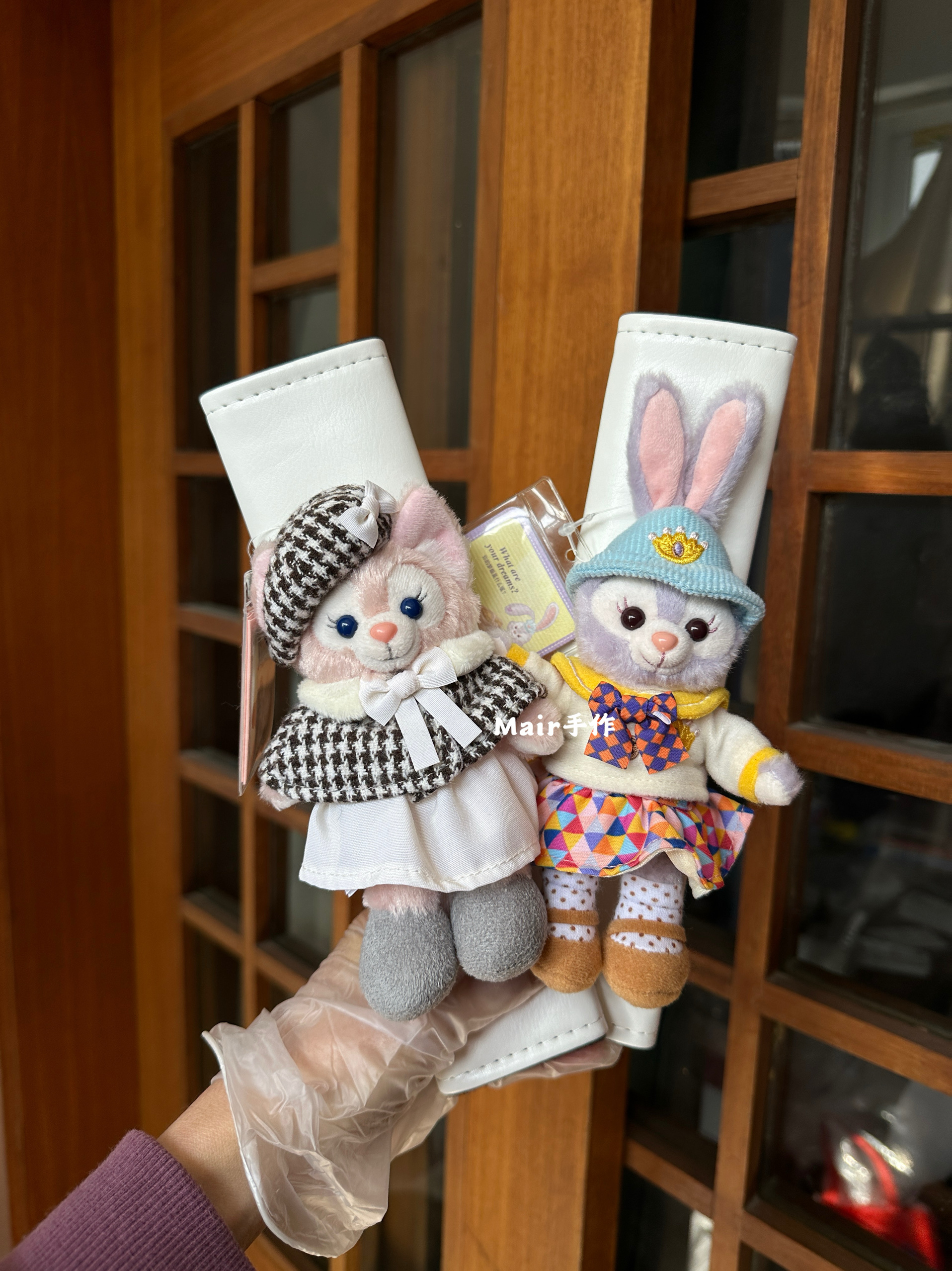 迪士尼手作来图定制贝儿星黛露雪莉汽车安全带护肩套车载手工寄改