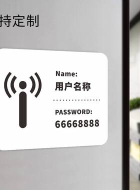无网温馨提示牌wifi标识牌办公室无线宽带网络已覆盖waif