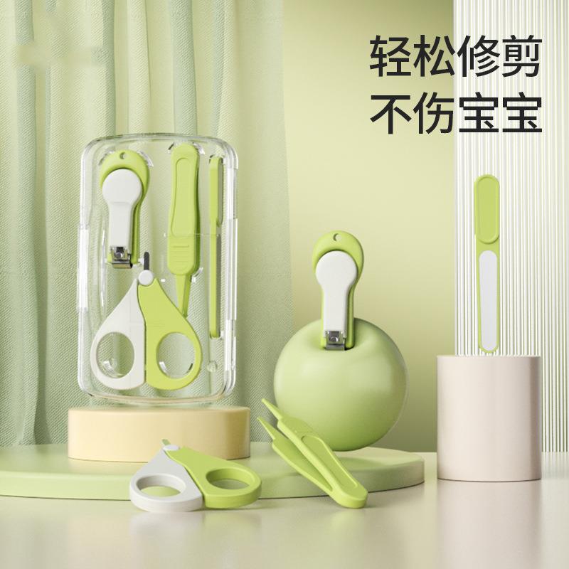 婴儿指甲剪新生专用宝宝指甲钳打磨器儿童护理工具套装小孩防剪手