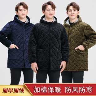 冬季 棉衣外套围裙 加绒加厚保暖罩衣男女夹棉工作服纯色长袖