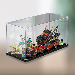 亚克力展示盒适用乐高80011悟空小侠红孩儿邪火战车模型收纳盒