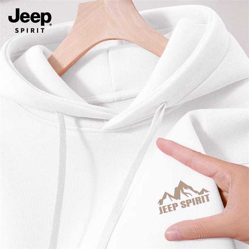 jeep吉普卫衣男女2025新款秋衣服男款外套潮流高级感运动男士上衣