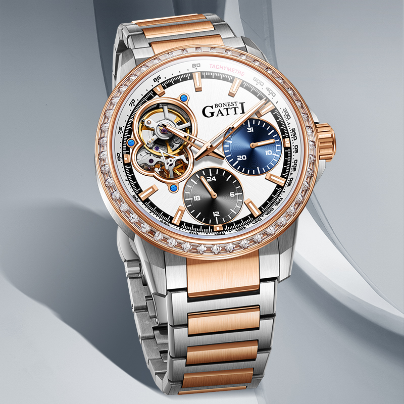 布加迪时尚机械男士手表