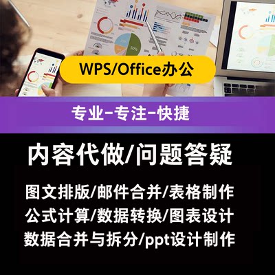 office/wps 办公应用代做/修改/一对一答疑