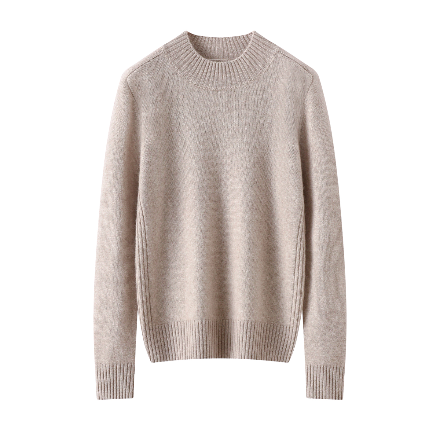 谁看了不迷糊!半高领山羊绒衫女加厚毛衣短款长袖纯色打底套衫