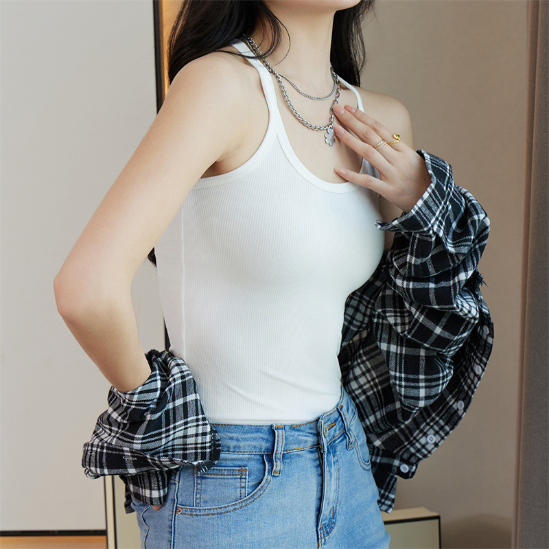 俞兆林美式小吊带背心女新款高级感打底挂脖辣妹女士背心内搭上衣