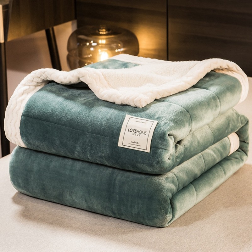 午睡沙发空调毯子单人双人铺床被子毛毯冬加厚保暖休闲盖毯办公室