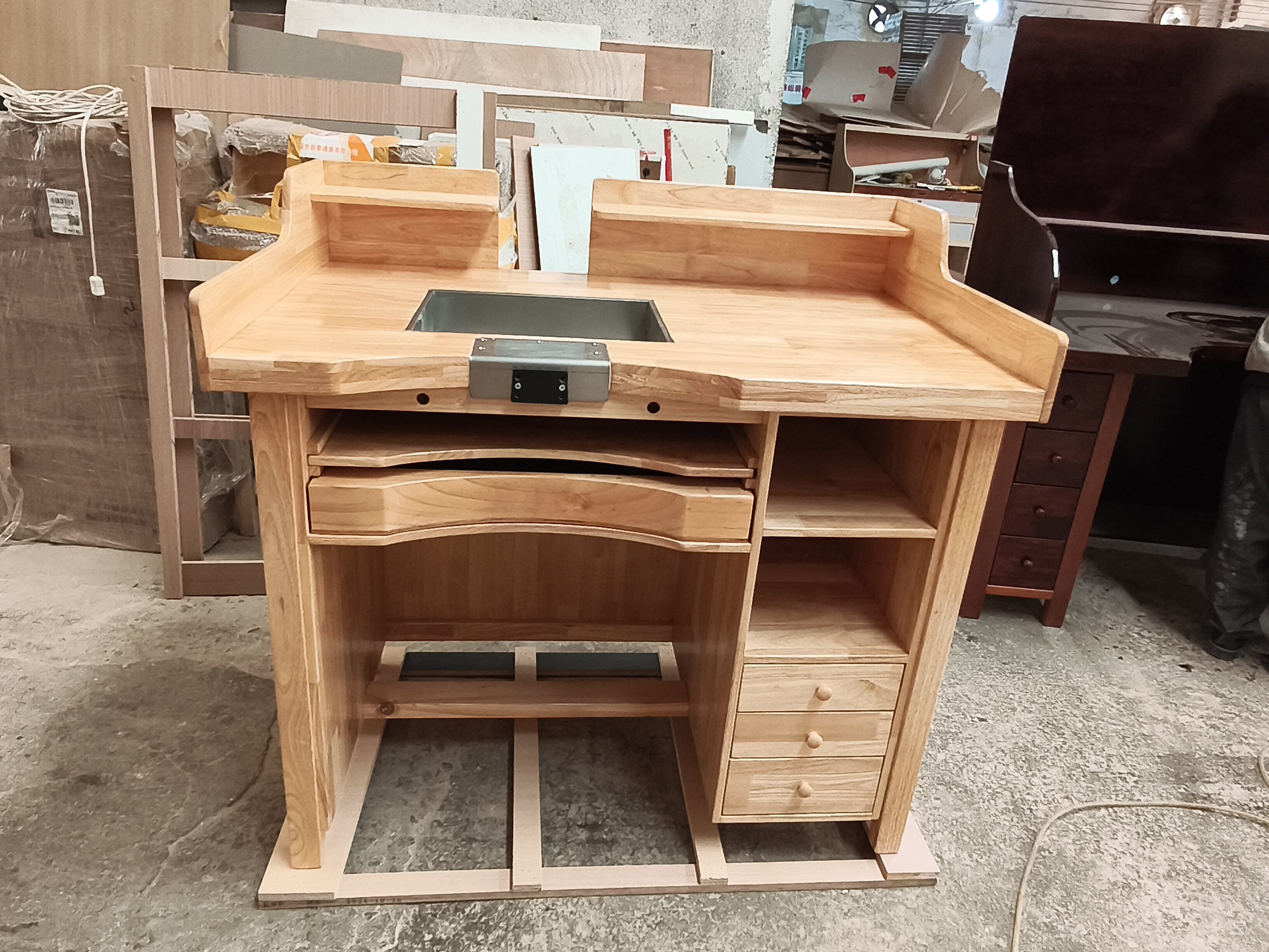 【新品】金银实木金工桌首饰金工打金台首饰操作桌手作台微镶桌
