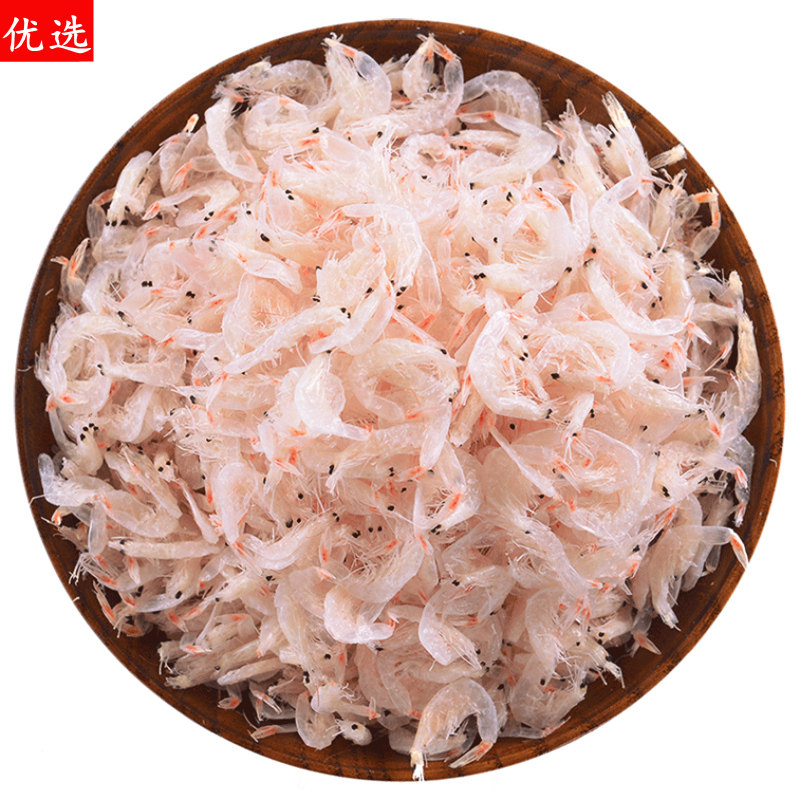 大连淡干虾皮无补钙盐非特级海米粉干送宝宝儿童辅食谱新鲜