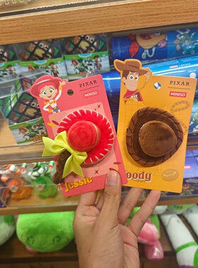 MINISO迪士尼玩具总动员系列小帽发夹胡迪翠丝名创优品
