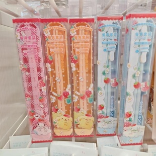 MINISO三丽鸥抽拉式餐具套装方便携带筷子勺子美乐蒂名创优品