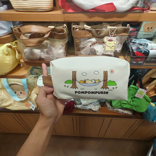 MINISO三丽鸥一起出发系列旅行收纳包化妆包布丁狗名创优品