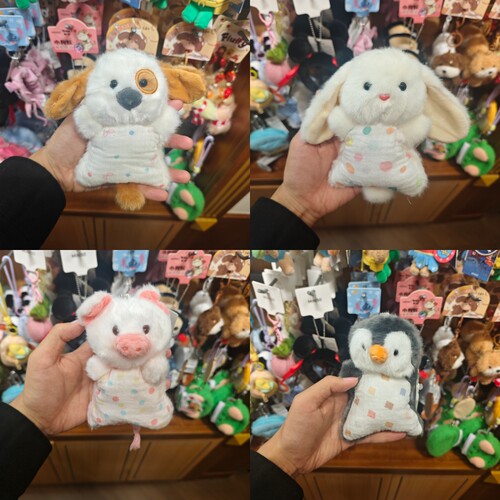MINISO薰衣草捏捏乐毛绒挂件小猪小狗企鹅塔妮兔名创优品