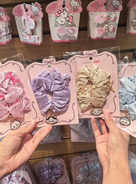 名创优品chiikawa元气发型金属吊坠发圈吉伊飞鼠小八乌萨奇MINISO