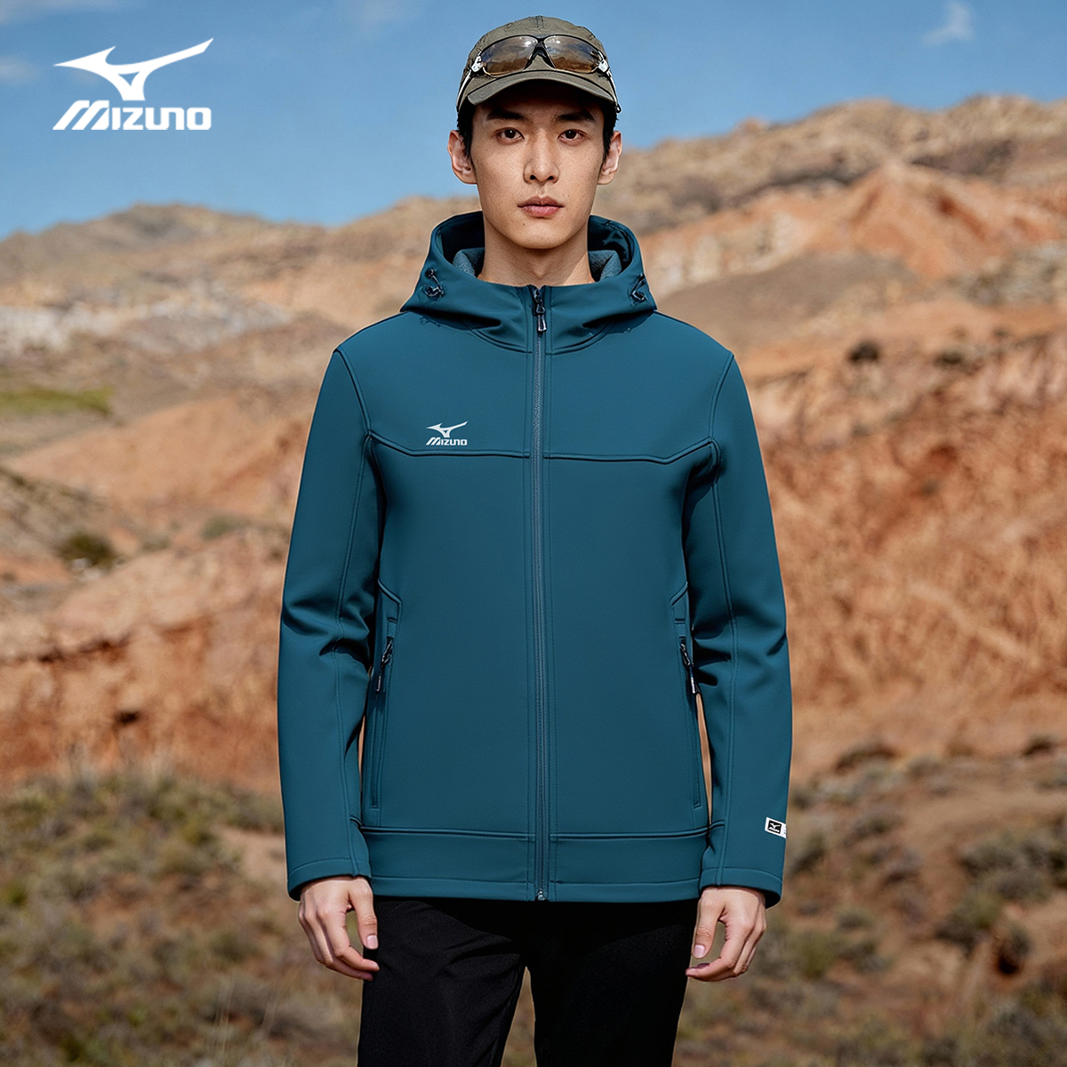 Mizuno/美津浓软壳衣加绒加厚