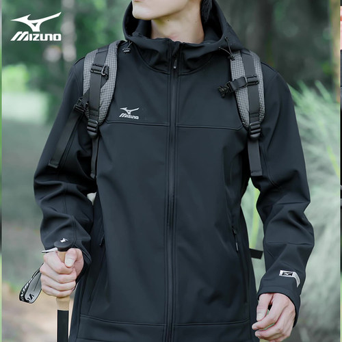 Mizuno/美津浓软壳衣加绒加厚