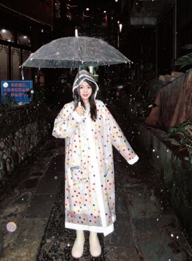 雨天户外波点雨衣！氛围感upup