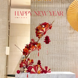 新年装饰前台布置挂件春字灯笼2026马年春节店铺商场年宵花挂饰