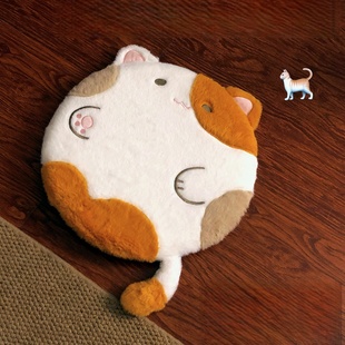 三花咪屁股垫 猫猫地上坐垫可爱卡通记忆棉椅子坐女生久坐