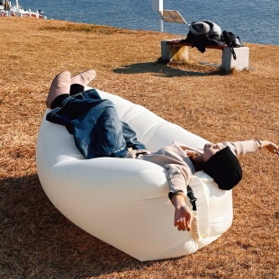 充气沙发户外露营装备懒人沙发可躺可睡单人便捷式野营春游气垫床