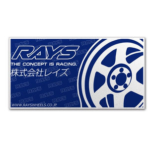 JDM日系HKS改装车ADVAN轮毂RAYS反光汽车贴纸后玻璃后尾部车身贴