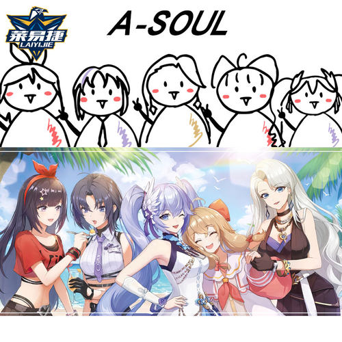 vtuber虚拟主播油箱盖反光车贴