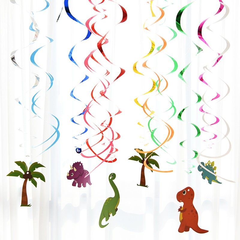 节日派对螺旋挂饰恐龙主题生日火烈鸟装饰幼儿园天花板装饰吊悬,节庆用品/礼品,节日装扮用品,淘宝优惠券,粉丝福利购,淘宝优惠卷