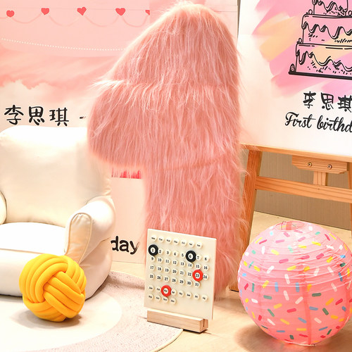 毛绒数字kt板儿童生日场景氛围装饰布置女孩周岁户外拍照道具男孩