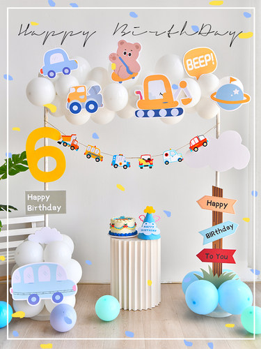 ins风网宝宝1一3周岁生日气球