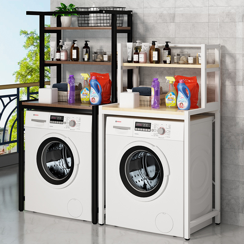 2026阳台洗衣机防晒架放洗衣机上的置物架洗衣机上收纳柜洗衣机上