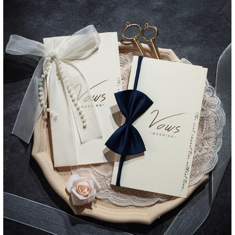 2026誓言卡婚礼宣誓宣言对折手本结婚新娘告白发言书父母致辞手卡
