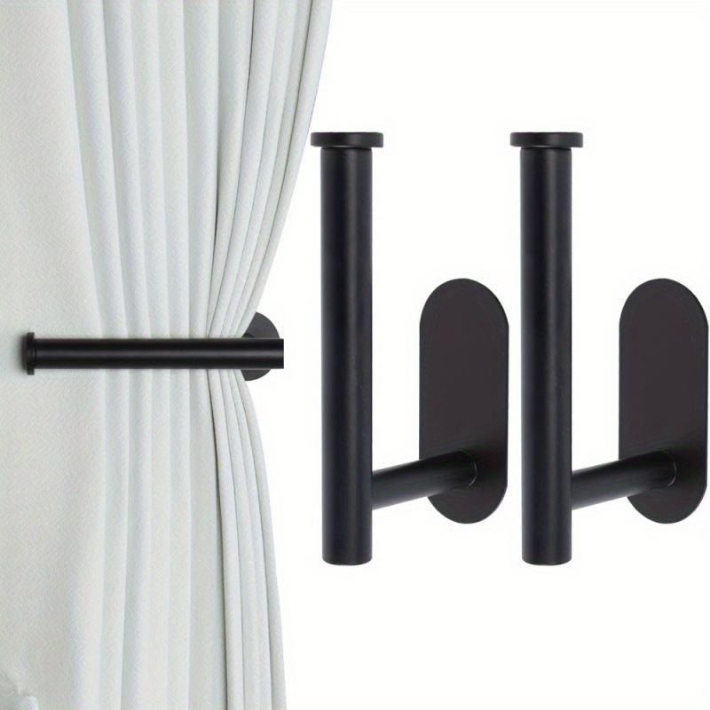 2026跨境货源不锈钢窗帘夹墙钩U型弯钩免钉安装窗帘固定器挂钩厂