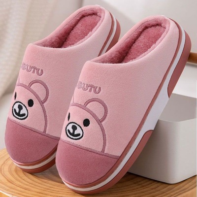 20262025新款棉拖鞋男女冬季室内保暖加厚底月子情侣毛拖鞋居家用