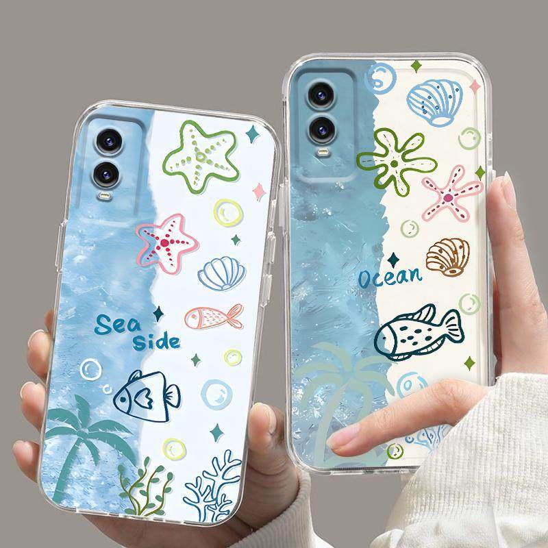 适用vivoy76s手机壳海洋小鱼y76s闺蜜丫76s防摔全包软套可爱男女,3C数码配件,手机保护套/壳,淘宝优惠券,粉丝福利购,淘宝优惠卷